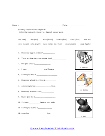 Spanish Worksheets