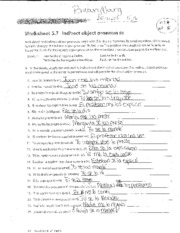 spanish direct object pronoun worksheet