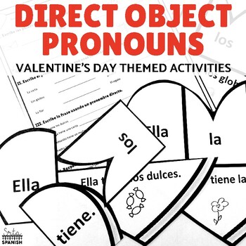 spanish direct object pronouns worksheet