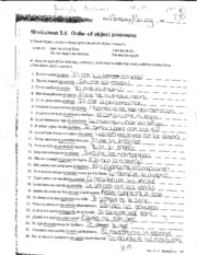 spanish indirect object pronouns worksheet