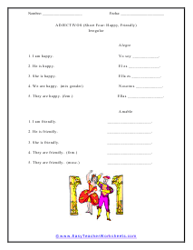 spanish lesson worksheet