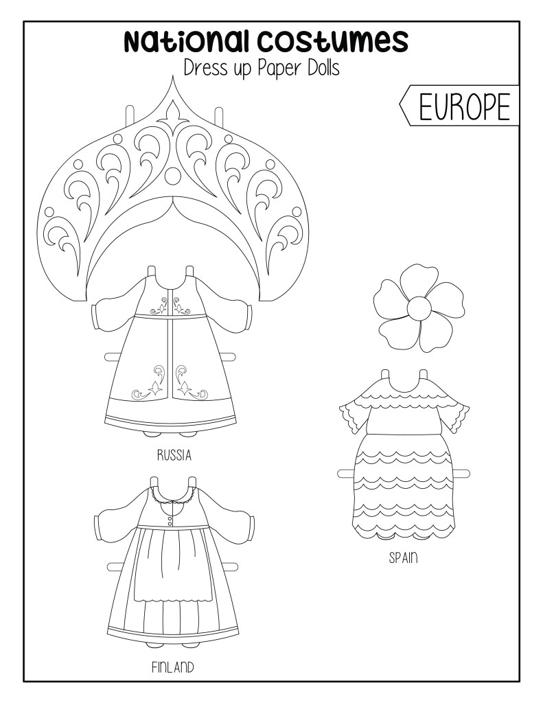 spanish paper dolls printable