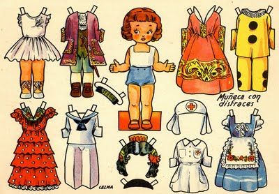 spanish paper dolls printable