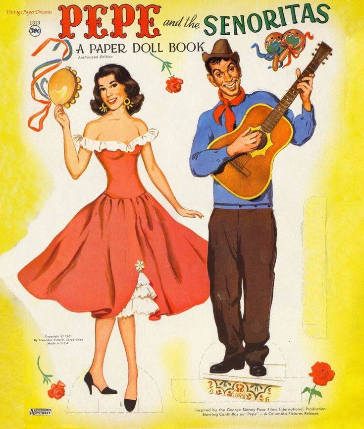 spanish paper dolls printable