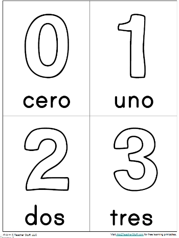 spanish preschool worksheet