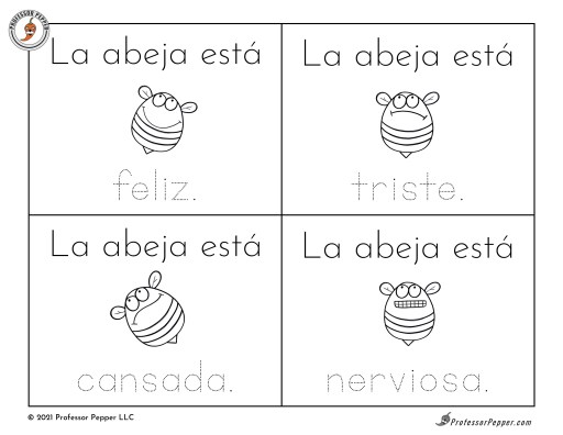 spanish preschool worksheet