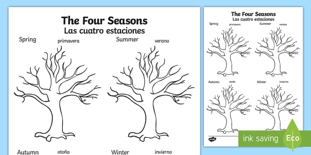 spanish seasons worksheet