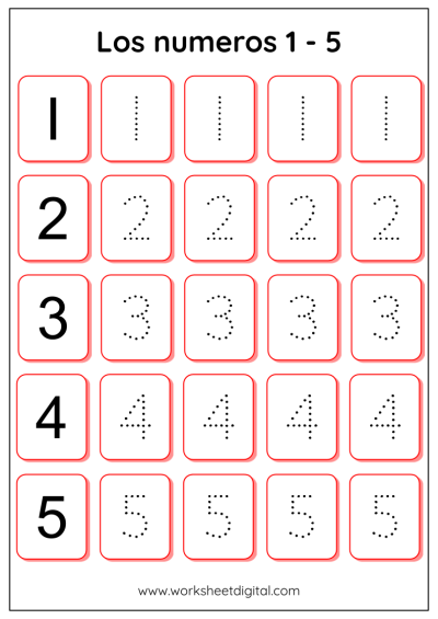 Spanish Worksheets - Worksheet Digital