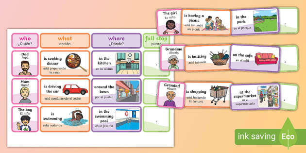 spanish translation worksheet