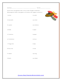 Spanish Verb Worksheets