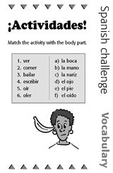 spanish worksheet for 5th grade