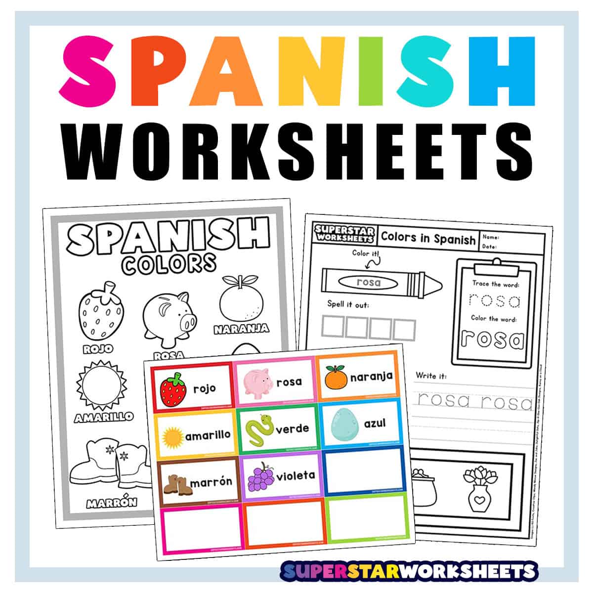 Spanish Worksheets -Worksheets Library