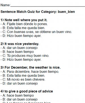 spanish worksheet free printable