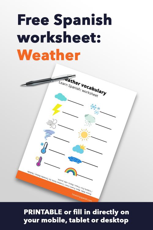 spanish worksheet with answers
