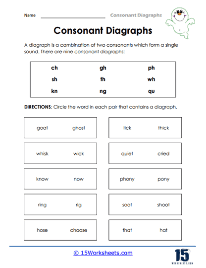special sounds worksheet