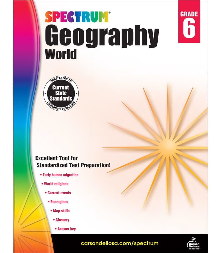 Spectrum Geography, Grade 6 - Walmart.com