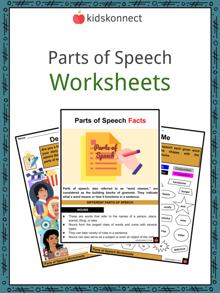 Parts of Speech Facts &  Worksheets | Examples &  Definition