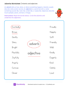 Third Grade Parts of Speech Worksheets and Activities | ClassWeekly