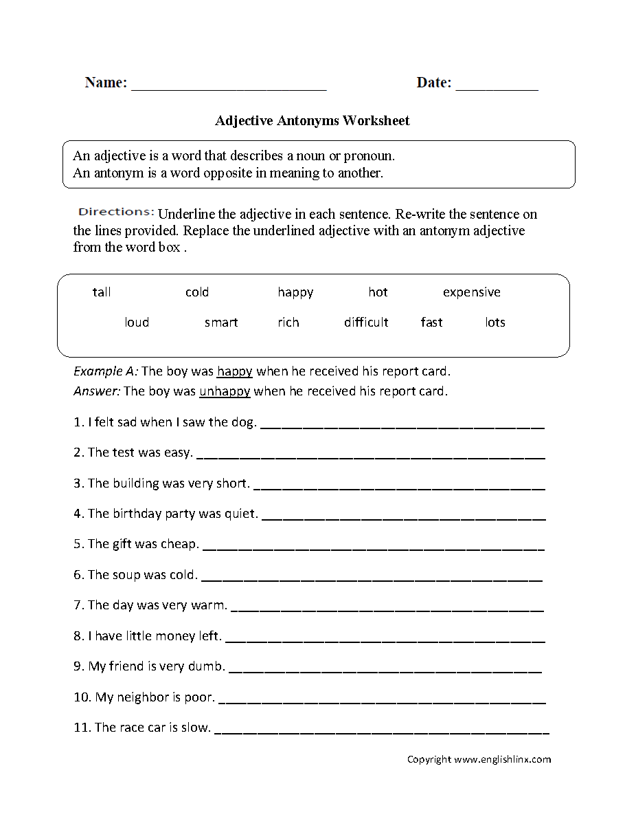 speech worksheet