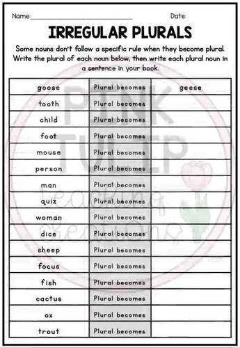 spelling and grammar worksheet