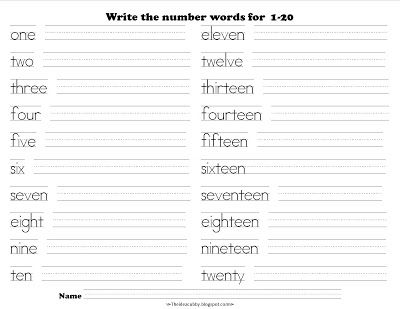 Writing the Number Words | Number words worksheets, Number words ...