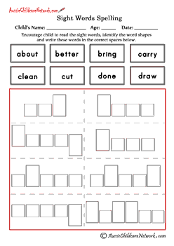 spelling pattern worksheet 3rd
