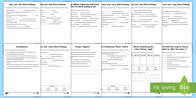 KS2 Spelling Rules Worksheets | Primary Resources - Twinkl