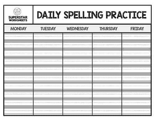 Free Spelling Worksheets -Worksheets Library