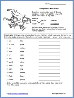 spelling worksheet for 4th grade
