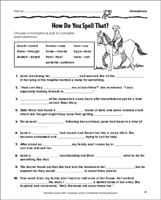 5th Grade Spelling Worksheets | Scholastic