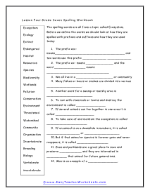 Spelling Worksheets