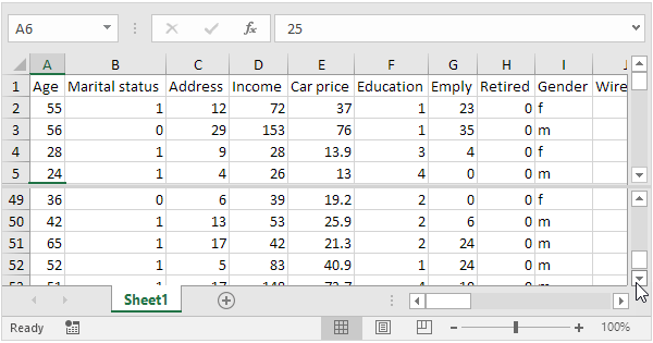 Split Worksheet in Excel (In Easy Steps)