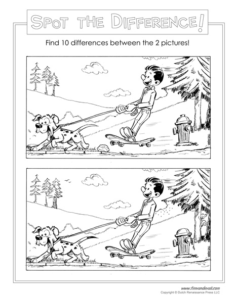 Spot the Difference Printable - Tims Printables