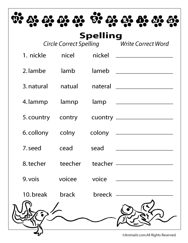 Spring Worksheets | Woo! Jr. Kids Activities : Childrens Publishing