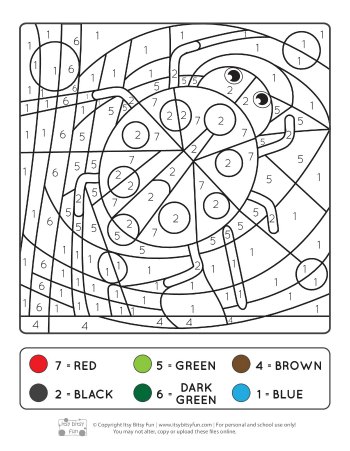 spring color by number worksheet