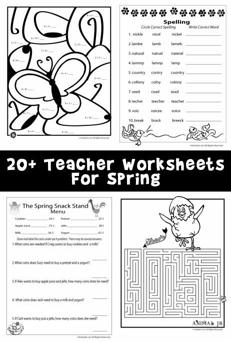 Spring Worksheets | Woo! Jr. Kids Activities : Childrens Publishing