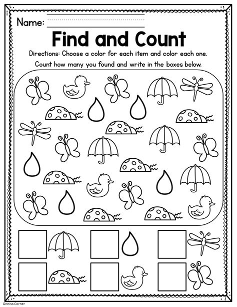 Free Printable Spring Worksheets For Kindergarten