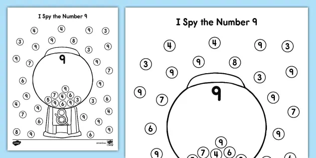 I Spy the Number 2 Worksheet | Number Recognition | Twinkl