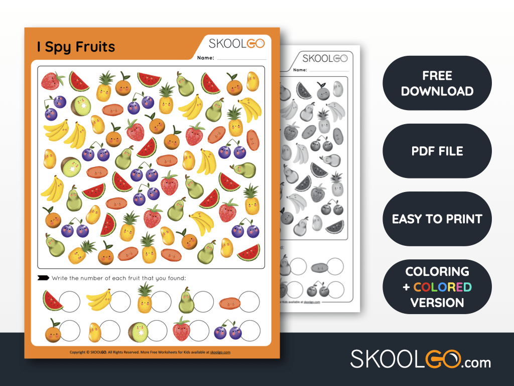 14 free printable I spy coloring pages - ESL Vault