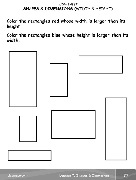 Shapes and Dimensions: Rectangles and Squares | Homeschool Books ...
