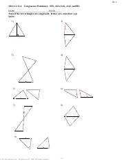 sss sas asa aas worksheet