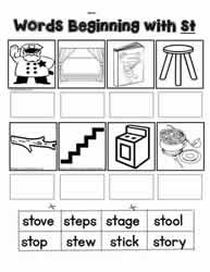st Blend Activities Worksheets