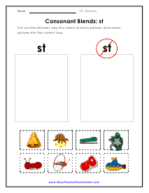 St Blends Worksheets