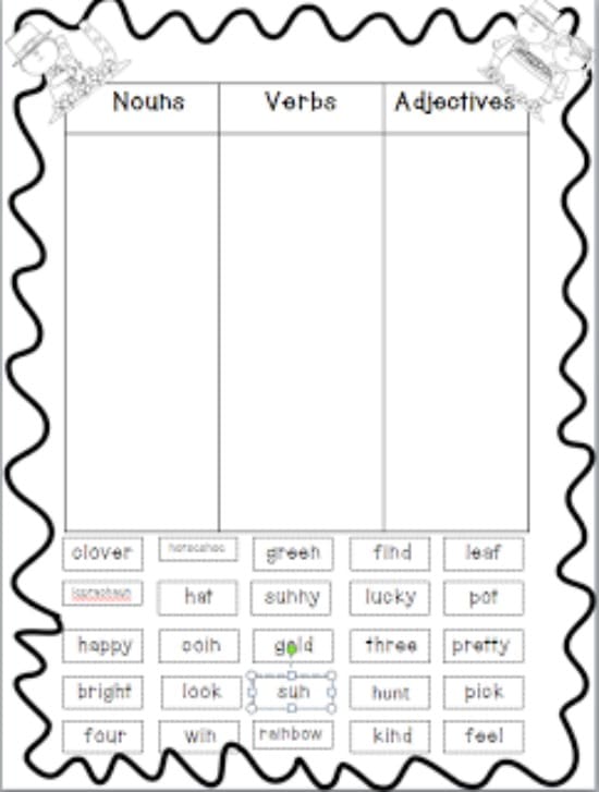 st patrick s day worksheet for 2nd grade