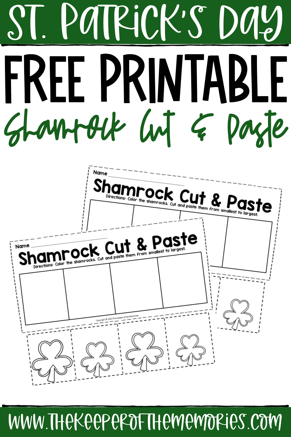 Free Printable St. Patricks Day Cut and Paste Worksheets - The ...