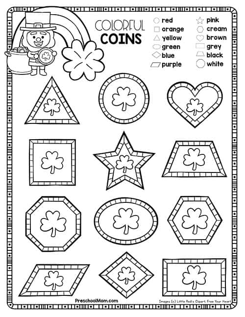 st patrick s day worksheet free printable