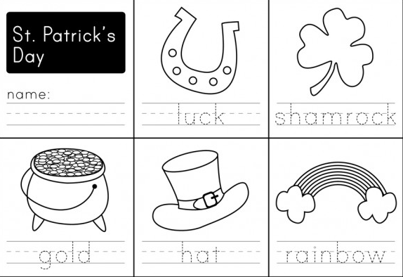 St Patricks Day Worksheet &  coloring book. 6000+ coloring pages.