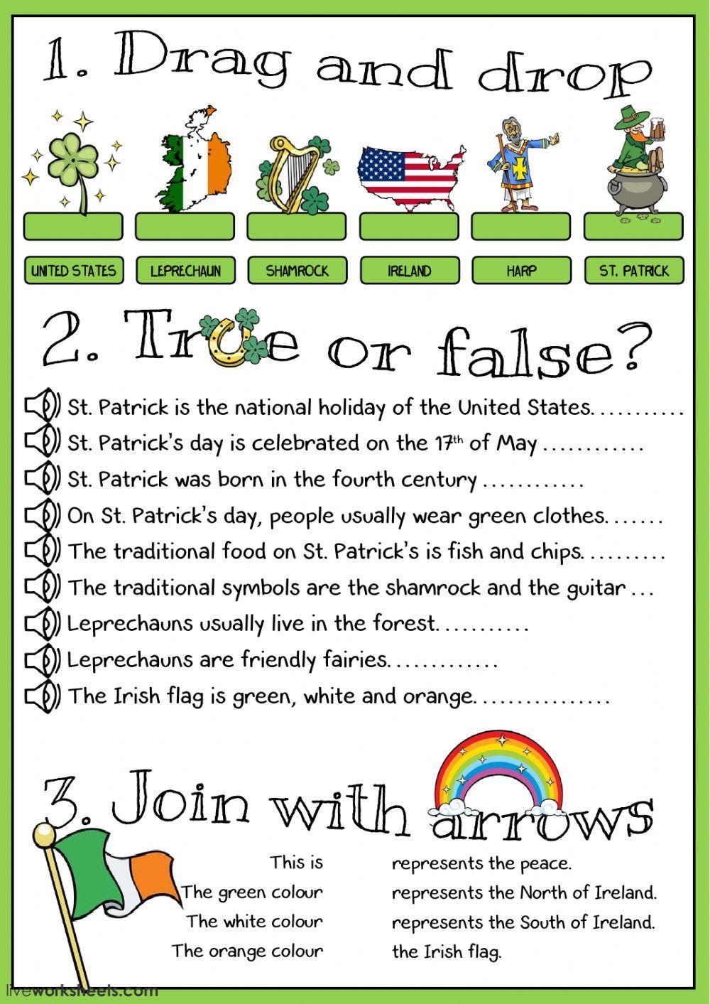 St. Patricks Day worksheet  
