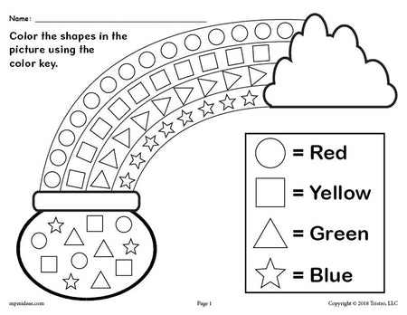 st patrick s worksheet for kindergarten