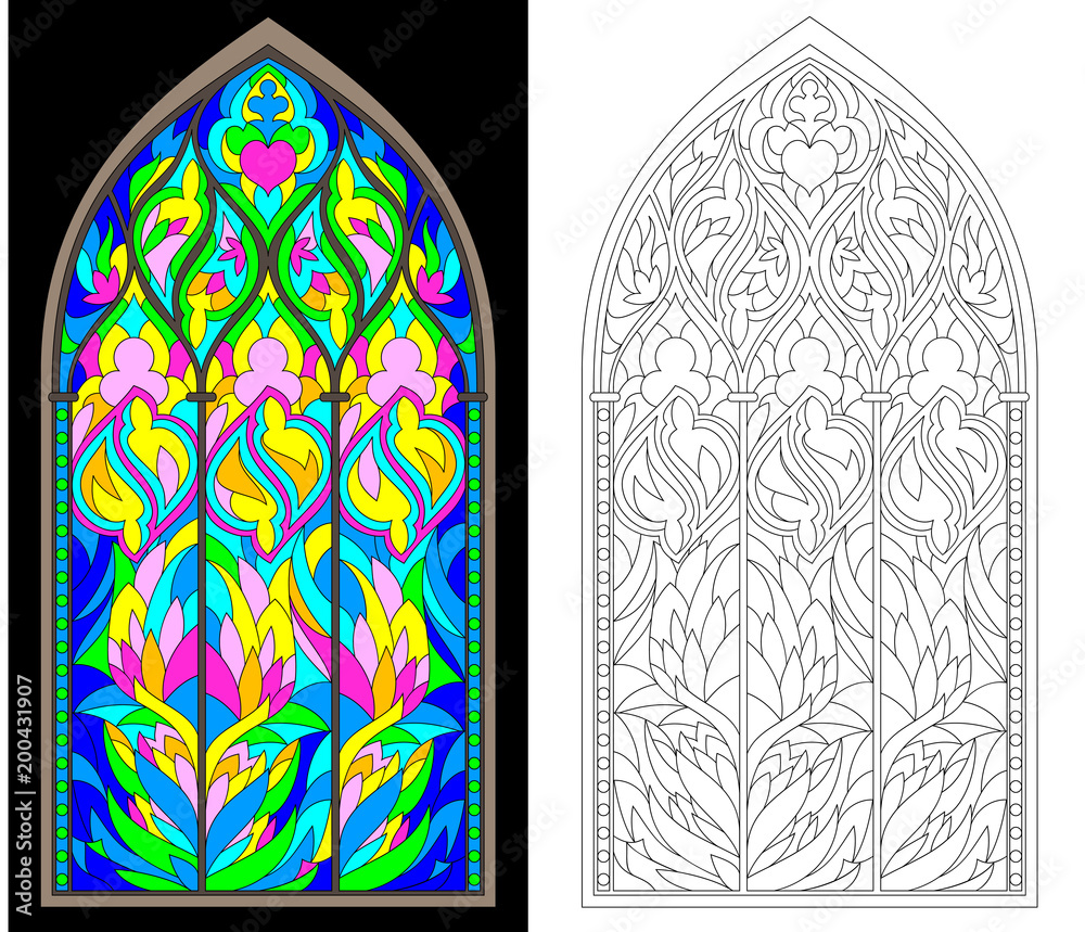 stained glass windows worksheet